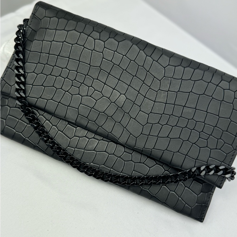 Rebecca Minkoff Lou Croc-Embossed Leather Shoulder Bag